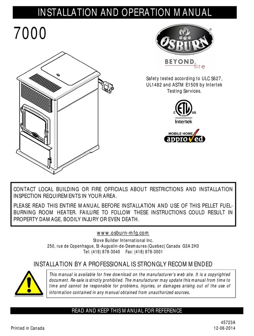 Osburn 7000 Installation and operation manual