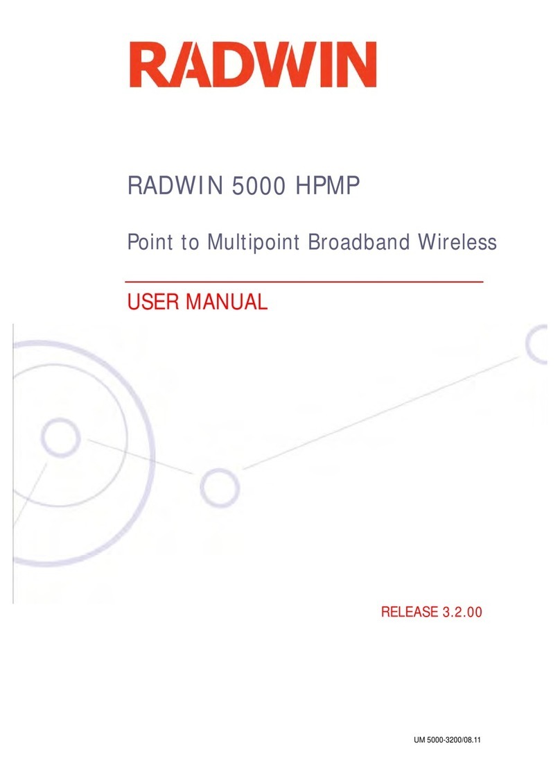 Radwin 5000 HPMP user manual Radwin 5000 HPMP user manual