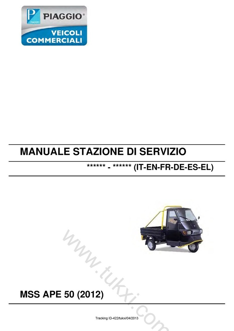 PIAGGIO MSS APE 50 2012 Service manual