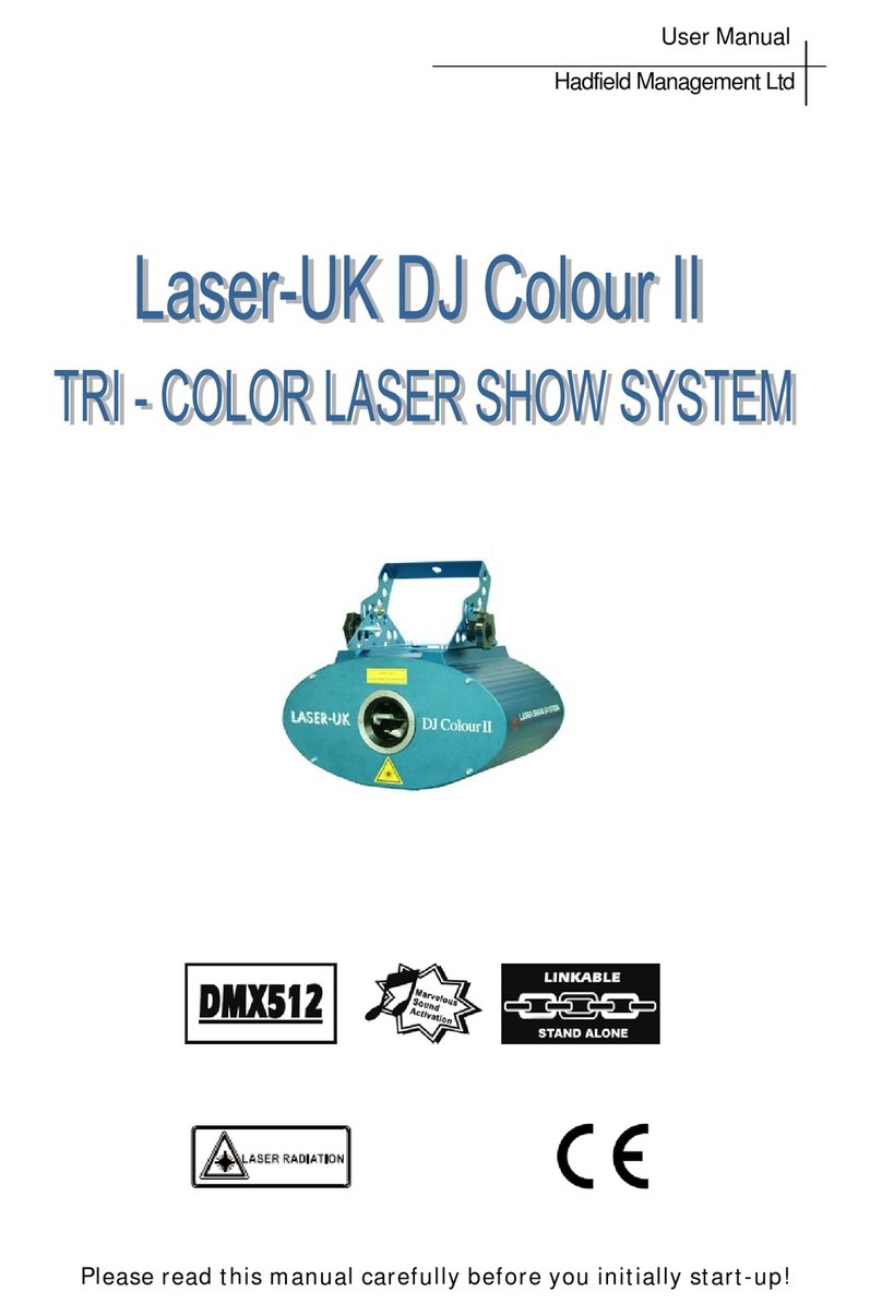 Laser UK DJ Colour II tri-colo user manual