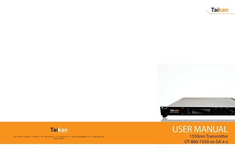 Taikan OT-860-1550-xx-SA-x-x user manual