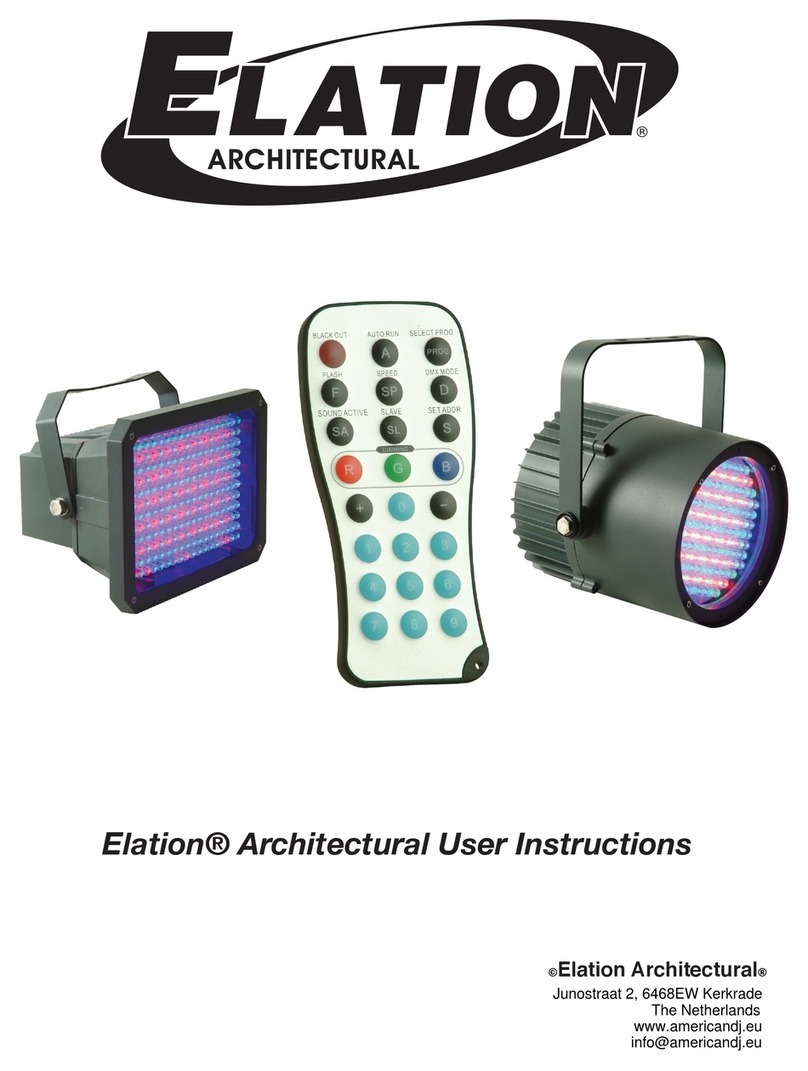 Elation Outdoor LED Par Fixture ELAR EXPAR User manual