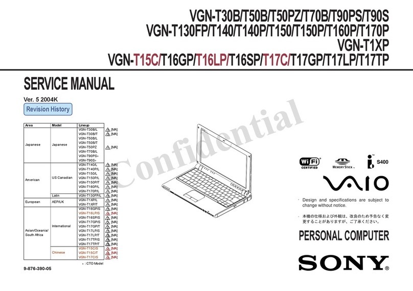 Sony VAIO VGN-T30B User manual