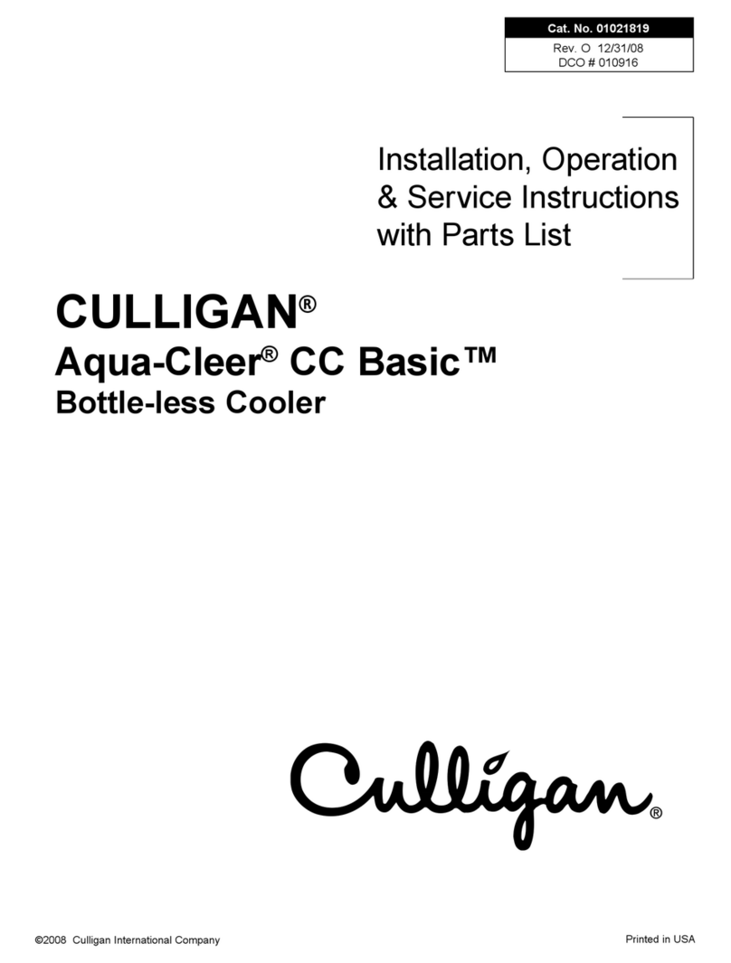 Culligan Aqua-Cleer CC Basic Installation & operation manual