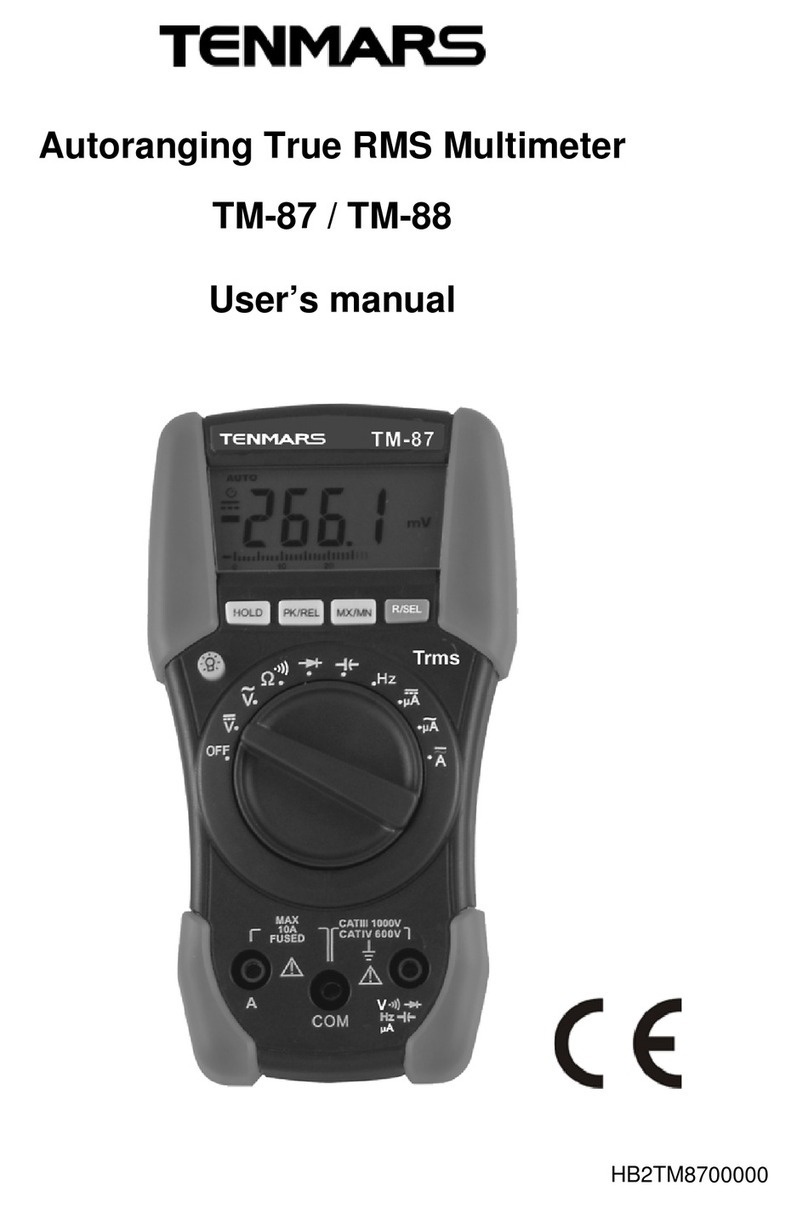 Tenmars TM-87 User manual