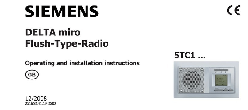 Siemens 5TC1 series Operating and installation instructions