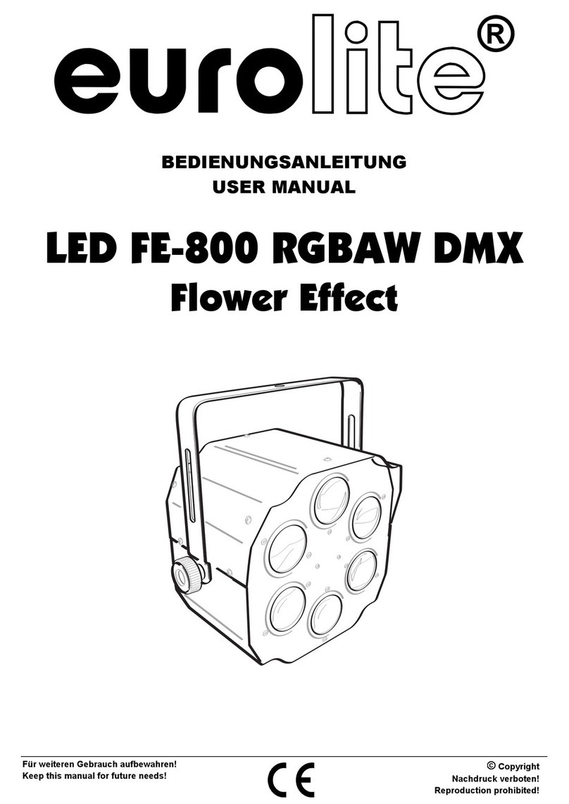 EuroLite LED FE-800 RGBAW DMX user manual EuroLite LED FE-800 RGBAW DMX user manual