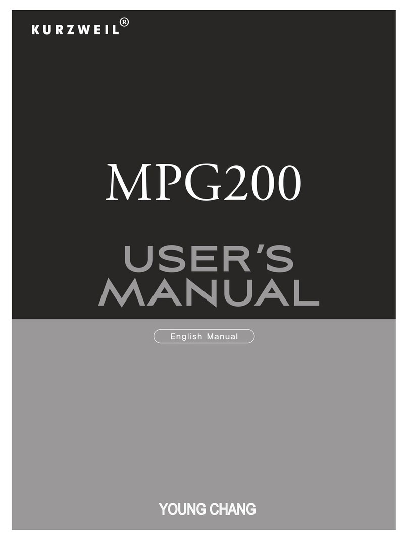 Kurzweil MPG200 User manual