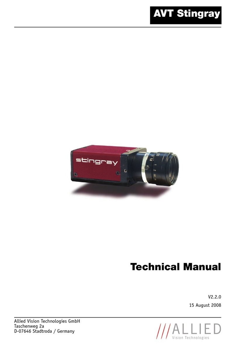 Allied Vision Technologies AVT Stingray Technical manual