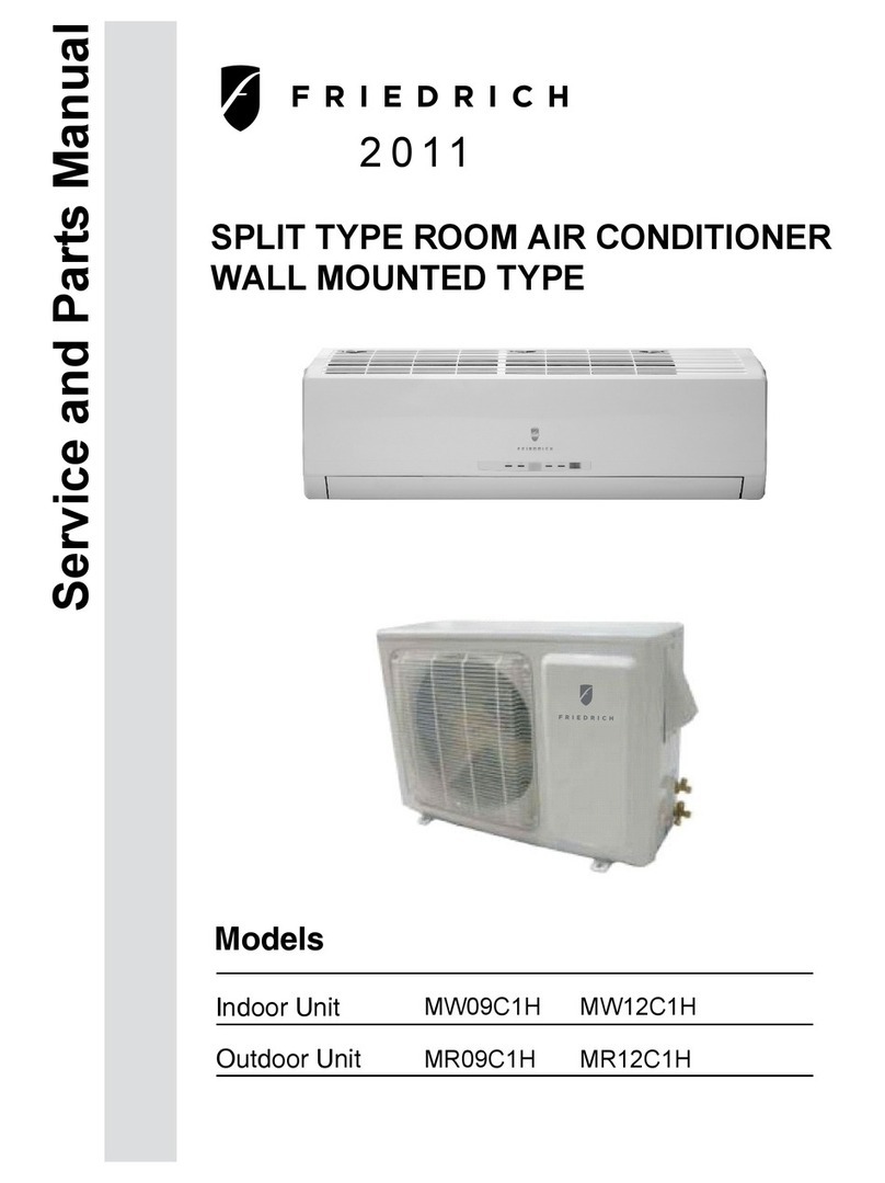 Friedrich MW09C1H Service manual