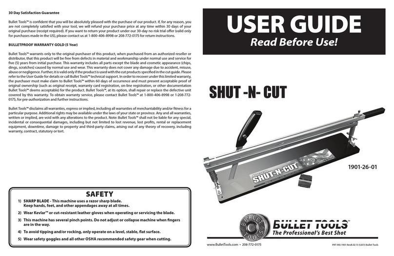 Bullet tools SHUT-N-CUT User manual