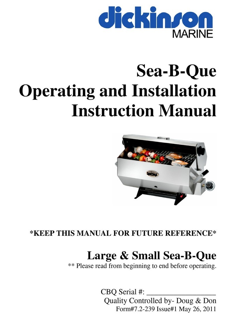Dickinson SEA-B-QUE SMALL instruction manual