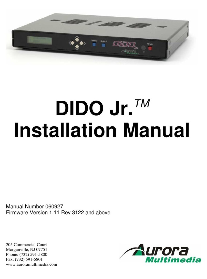 Aurora Multimedia DIDO Jr. installation manual