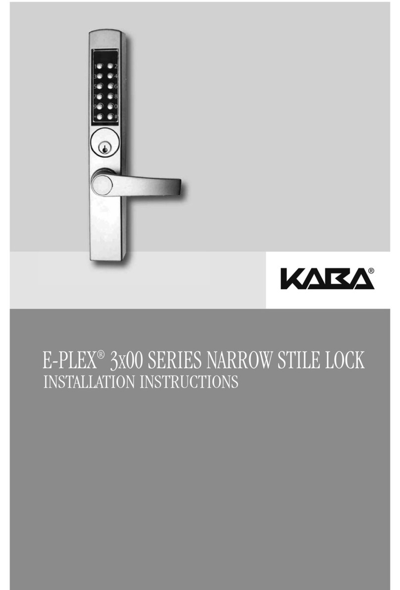 Kaba E-PLEX 3x65 Deadlatch/Exit Mortise User manual