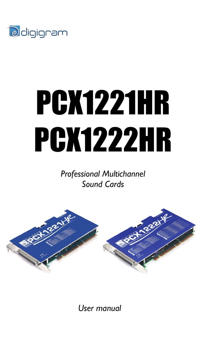 Digigram PCX1221HR user manual
