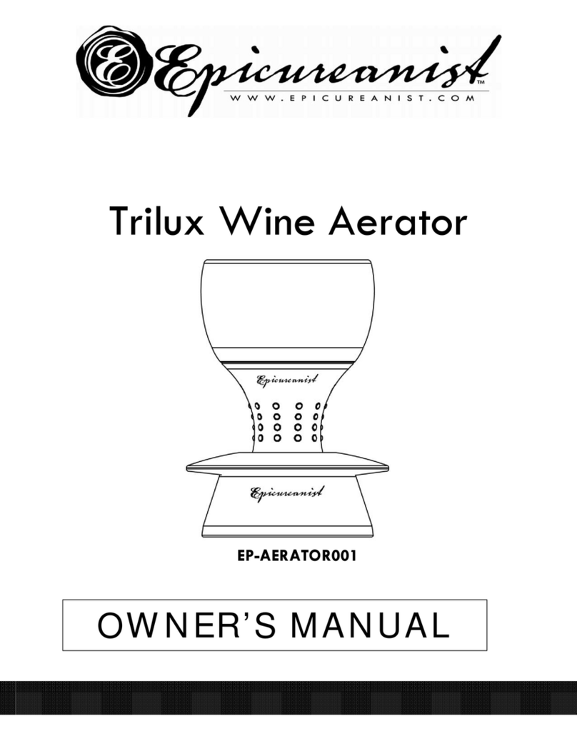 Epicureanist EP-AERATOR001 owner's manual