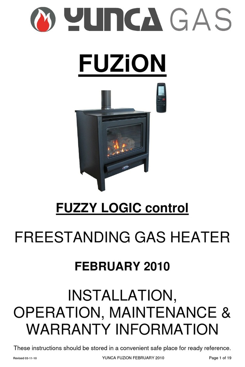 Yunca Gas Fuzion Installation & operation manual Yunca Gas Fuzion Installation & operation manual