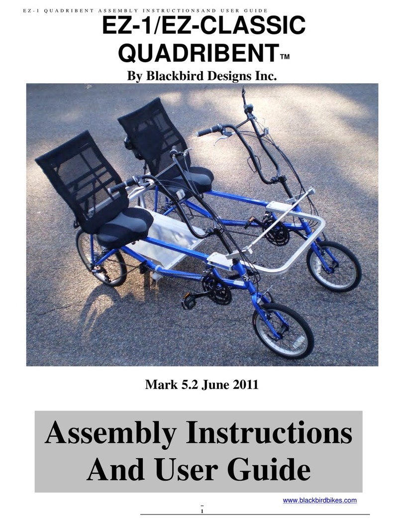 Blackbird EZ-1 Classic Quadribent Assembly instructions and user guide