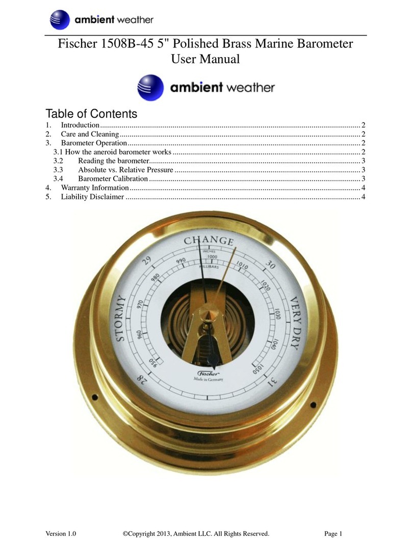 Ambient Weather Fischer 1508B-45 user manual