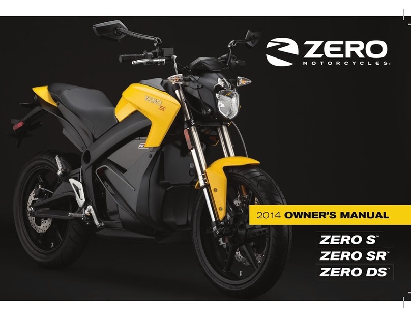 Zero Motorcycles Zero S Series 2014 owner's manual
