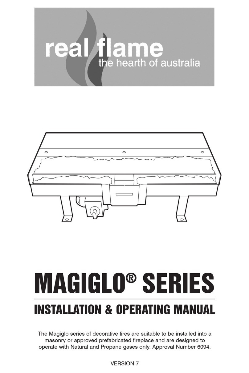 RealFlame MAGIGLO 320 Installation & operating manual