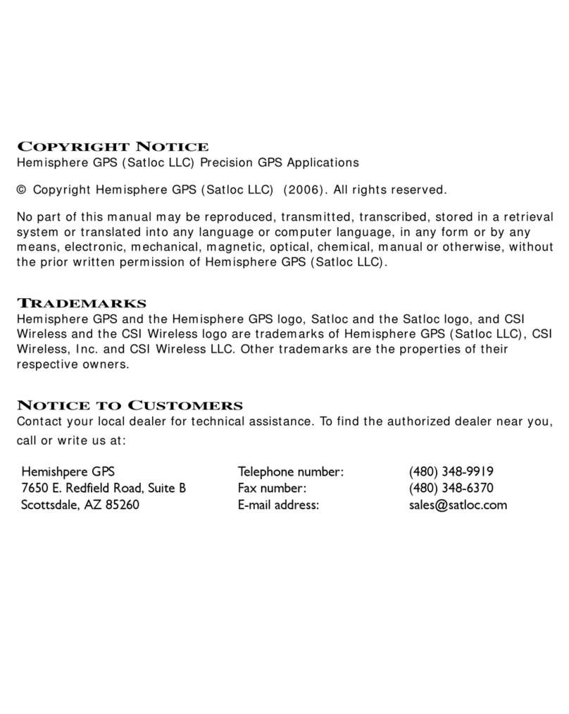 Hemisphere GPS Crescent A100 user guide Hemisphere GPS Crescent A100 user guide