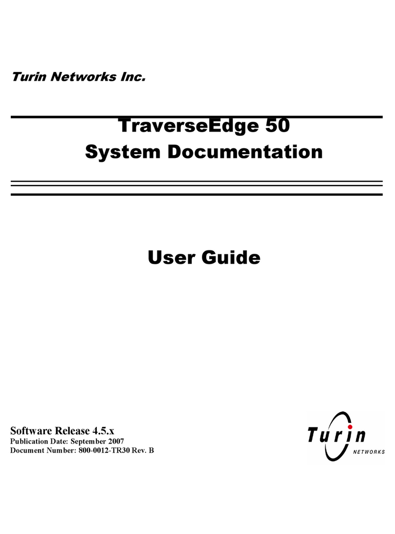 Turin Networks TraverseEdge 50 User manual