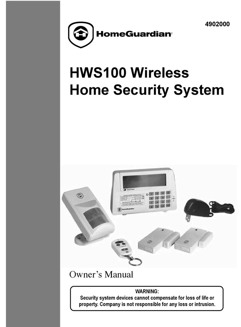 HomeGuardian HWS100 User manual