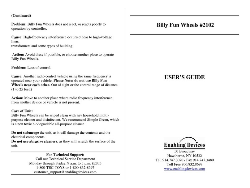 Enabling Devices Billy Fun Wheels #2102 User manual