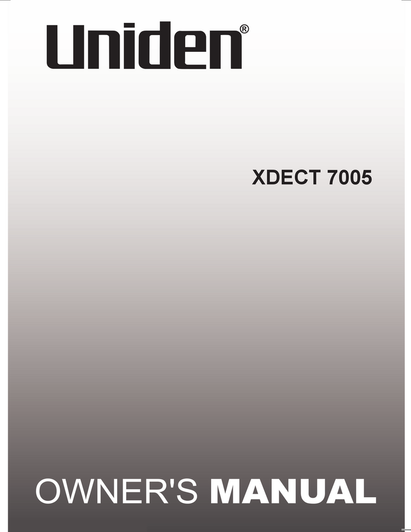 Uniden XDECT 7005 User manual Uniden XDECT 7005 User manual