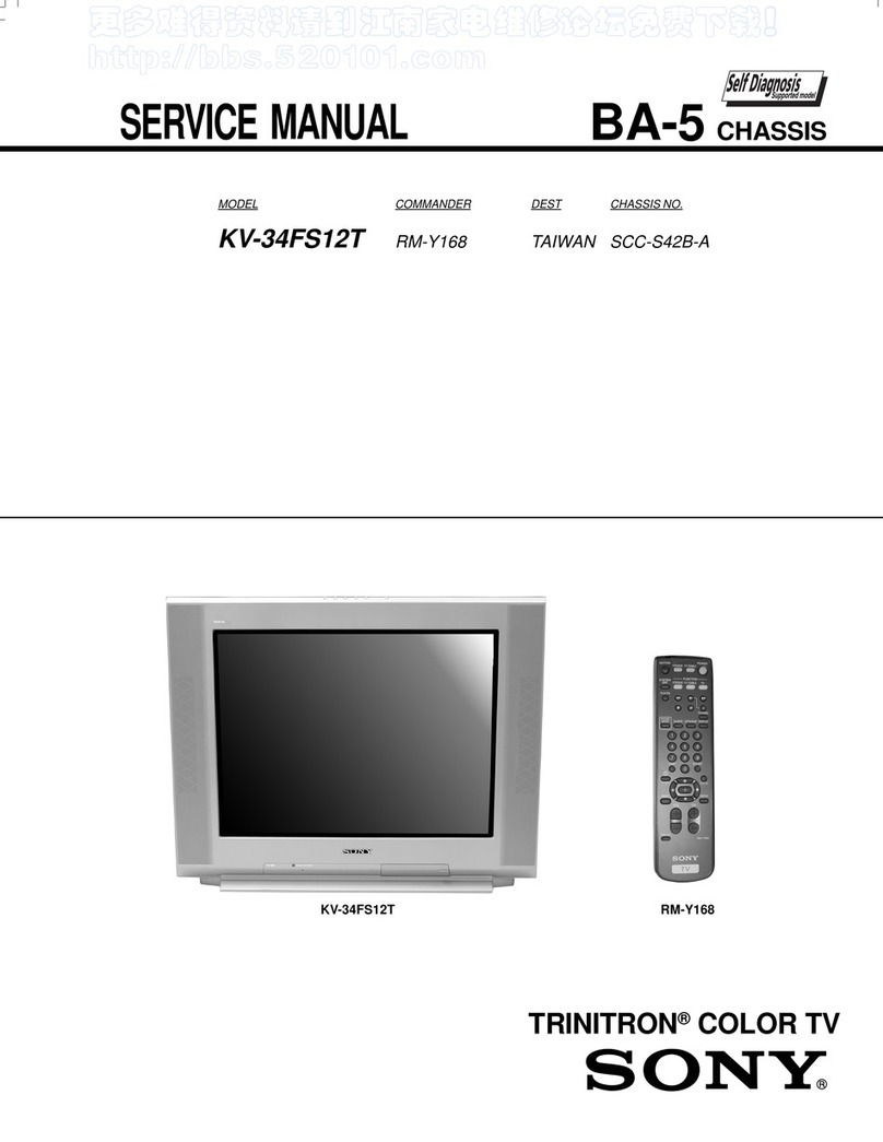 Sony Trinitron KV-34FS12T User manual Sony Trinitron KV-34FS12T User manual