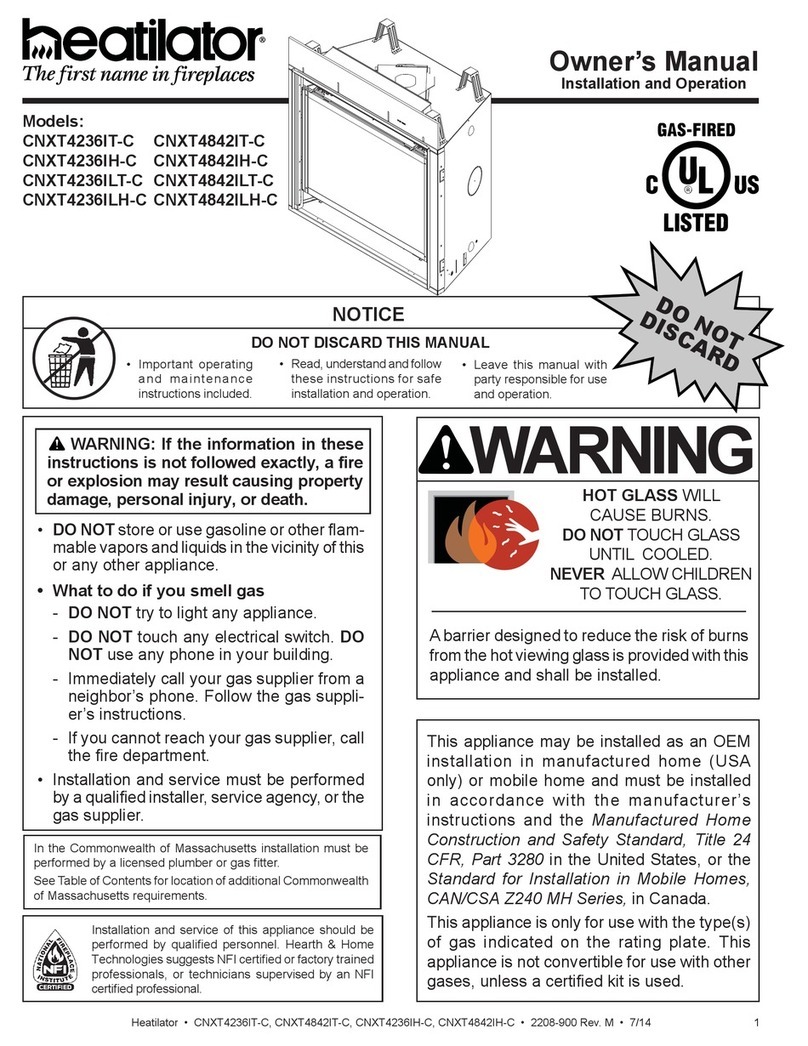 Heatilator CNXT4236IT-C owner's manual