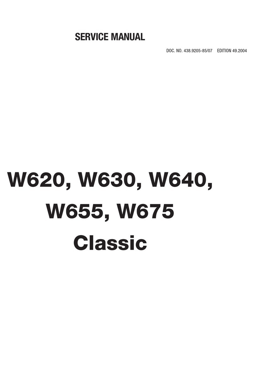 Wascomat W620 Classic User manual