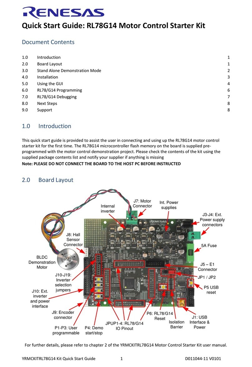 Renesas RL78G14 quick start guide