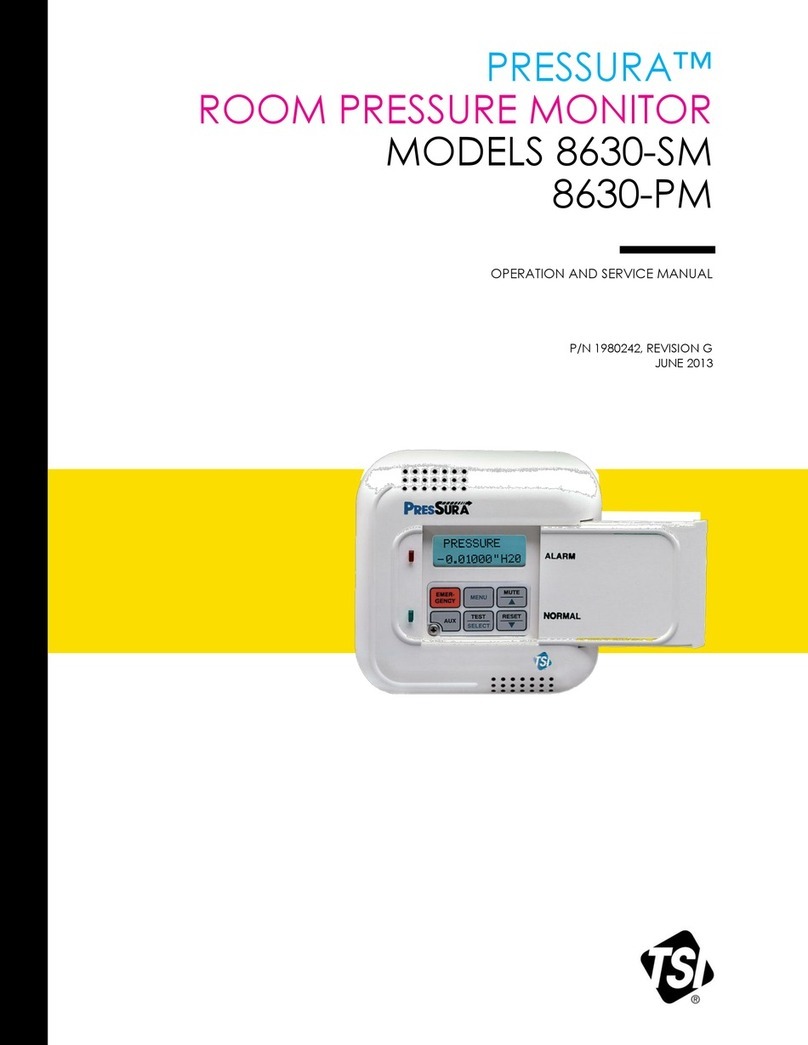 TSI Instruments PRESSURA 8630-SM Operation manual