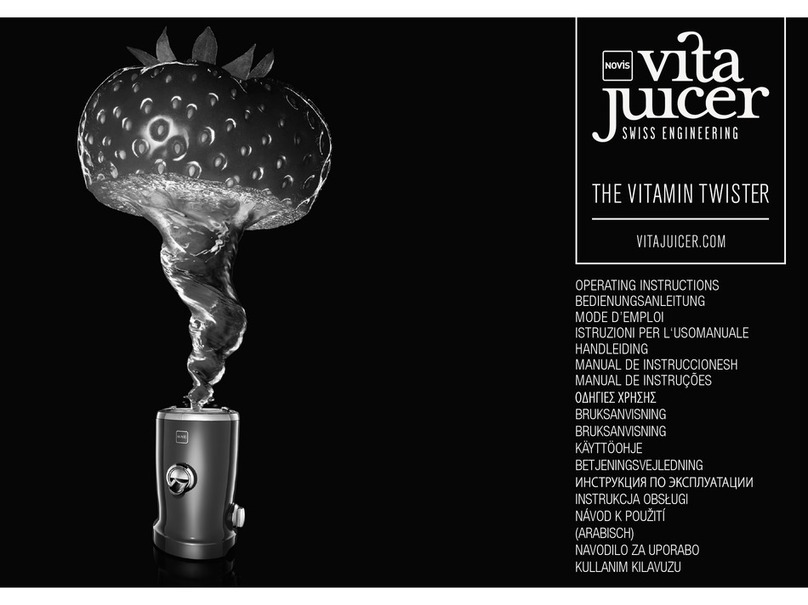 Novis Vita Juicer operating instructions