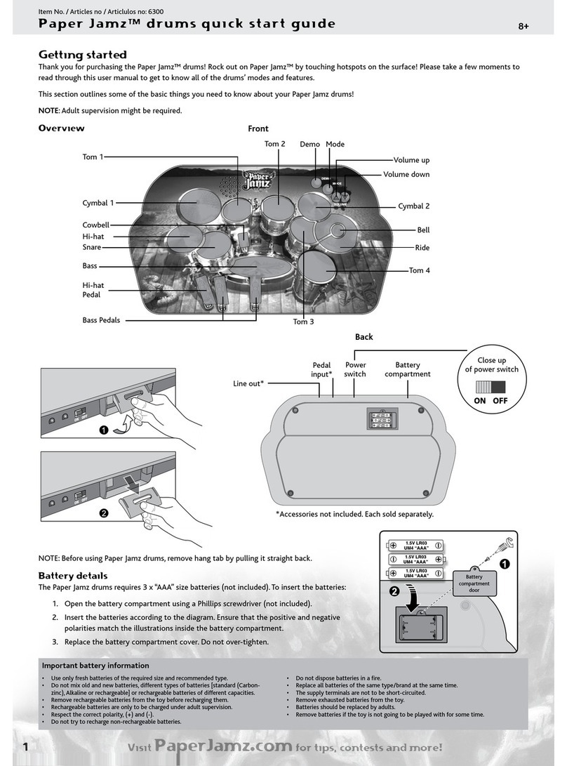 Paper Jamz Drums quick start guide