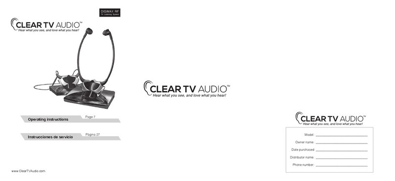 Clear TV Digimax RF operating instructions