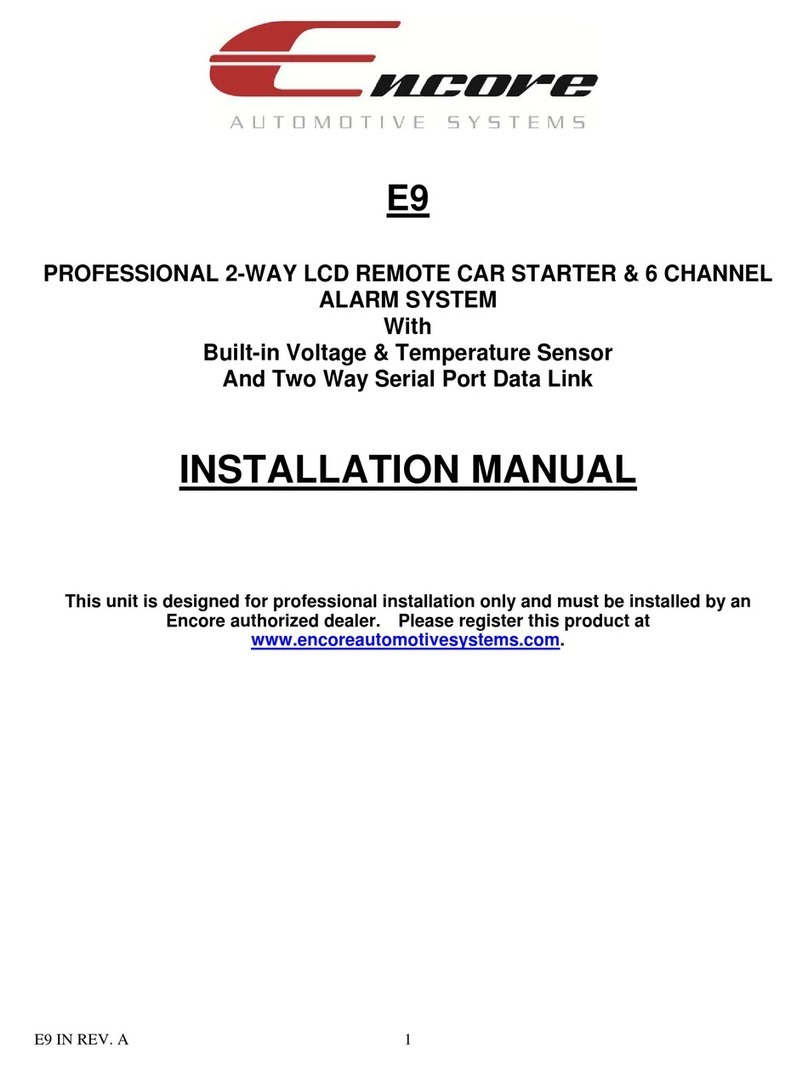 Encore E9 installation manual