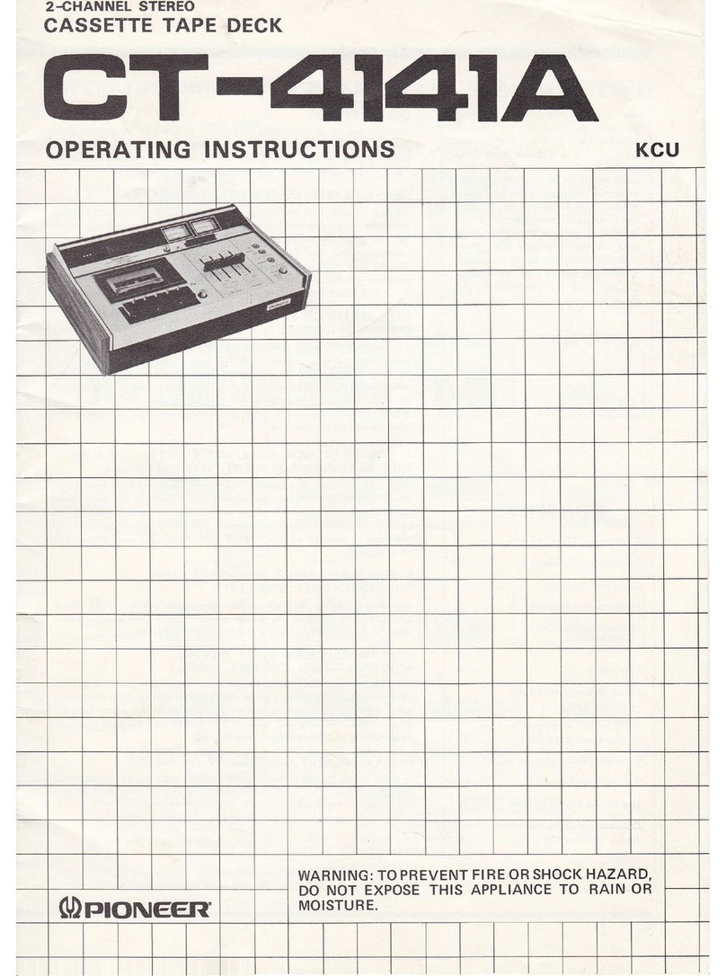 Pioneer CT-4141A Operating	 instruction
