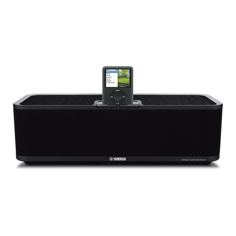 Yamaha PDX 30 - Portable Speakers With Digital Player... owner's manual