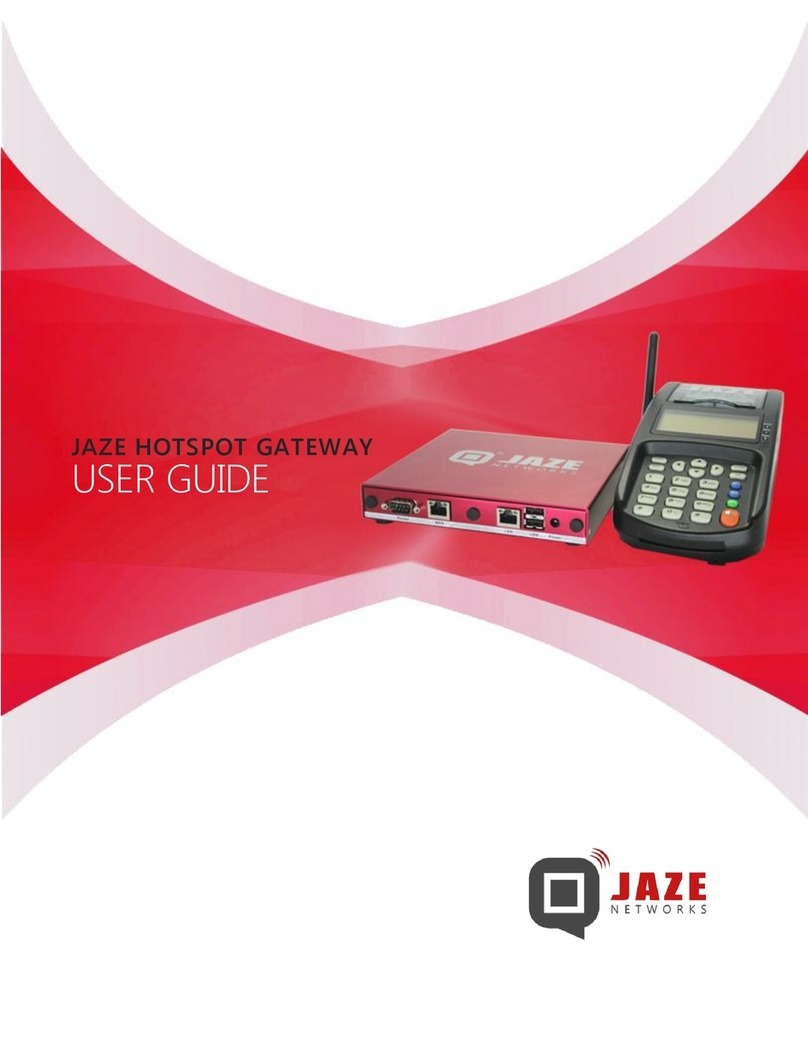 Jaze hotspot gateway user guide Jaze hotspot gateway user guide