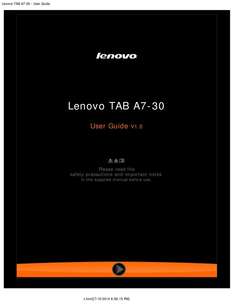 Lenovo TAB A7-30 user guide