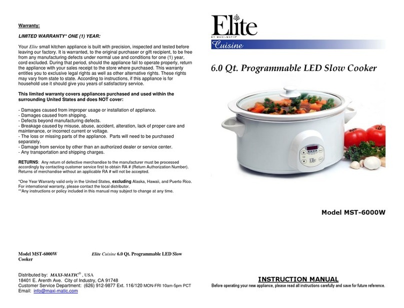 Elite MST-6000W User manual