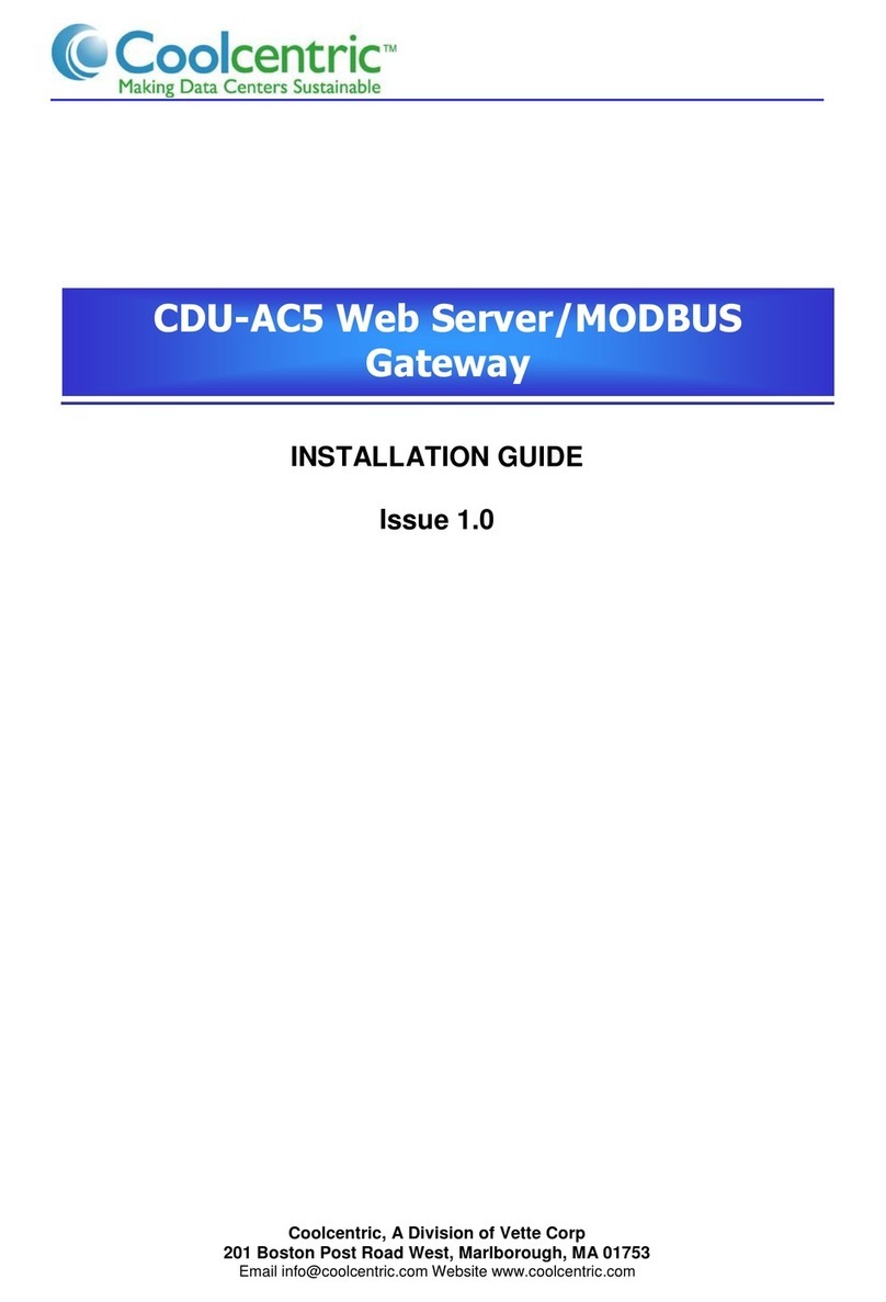 Coolcentric CDU-AC5 installation guide