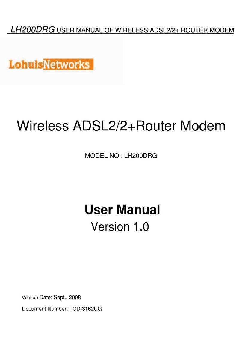 lohuis networks LH200DRG User manual