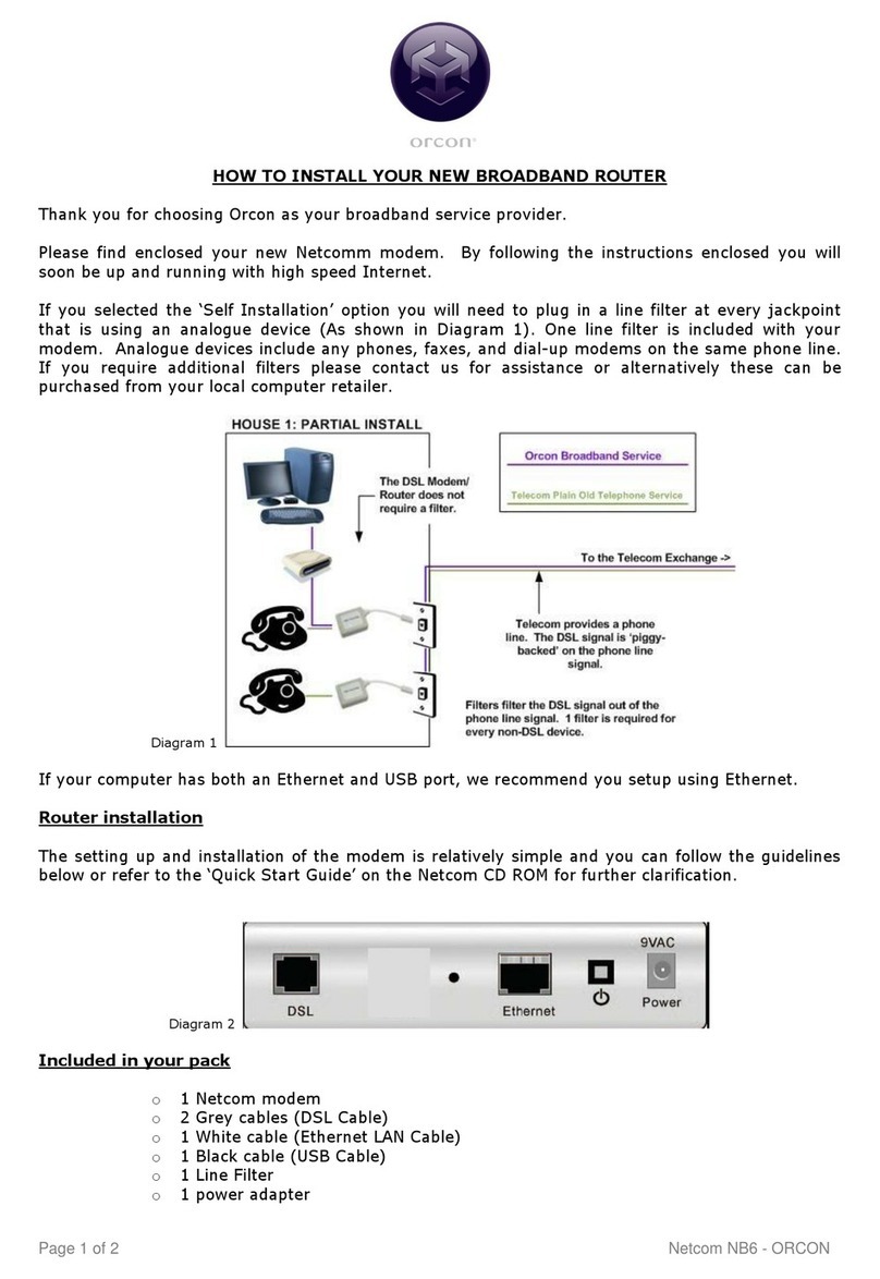 Orcon Netcom NB6 Installation