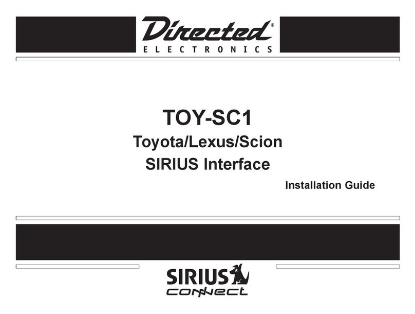 Directed Electronics TOY-SC1 User manual