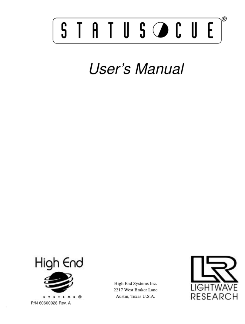 Lightwave Research Status Cue user manual