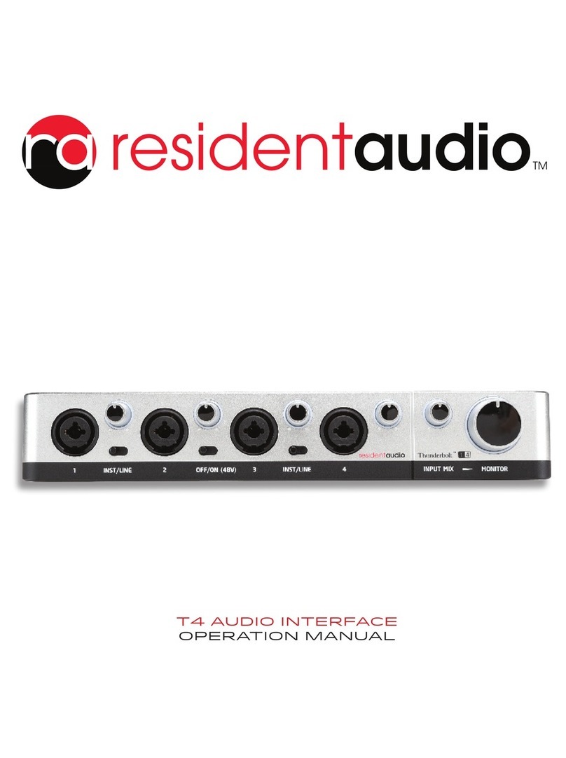 Resident Audio T4 Operation manual